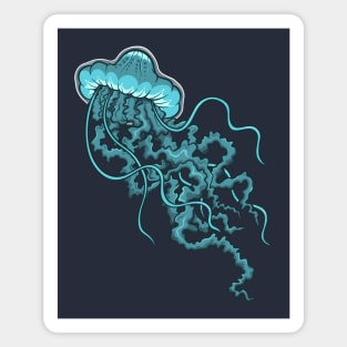 Blue Jellyfish Magnet